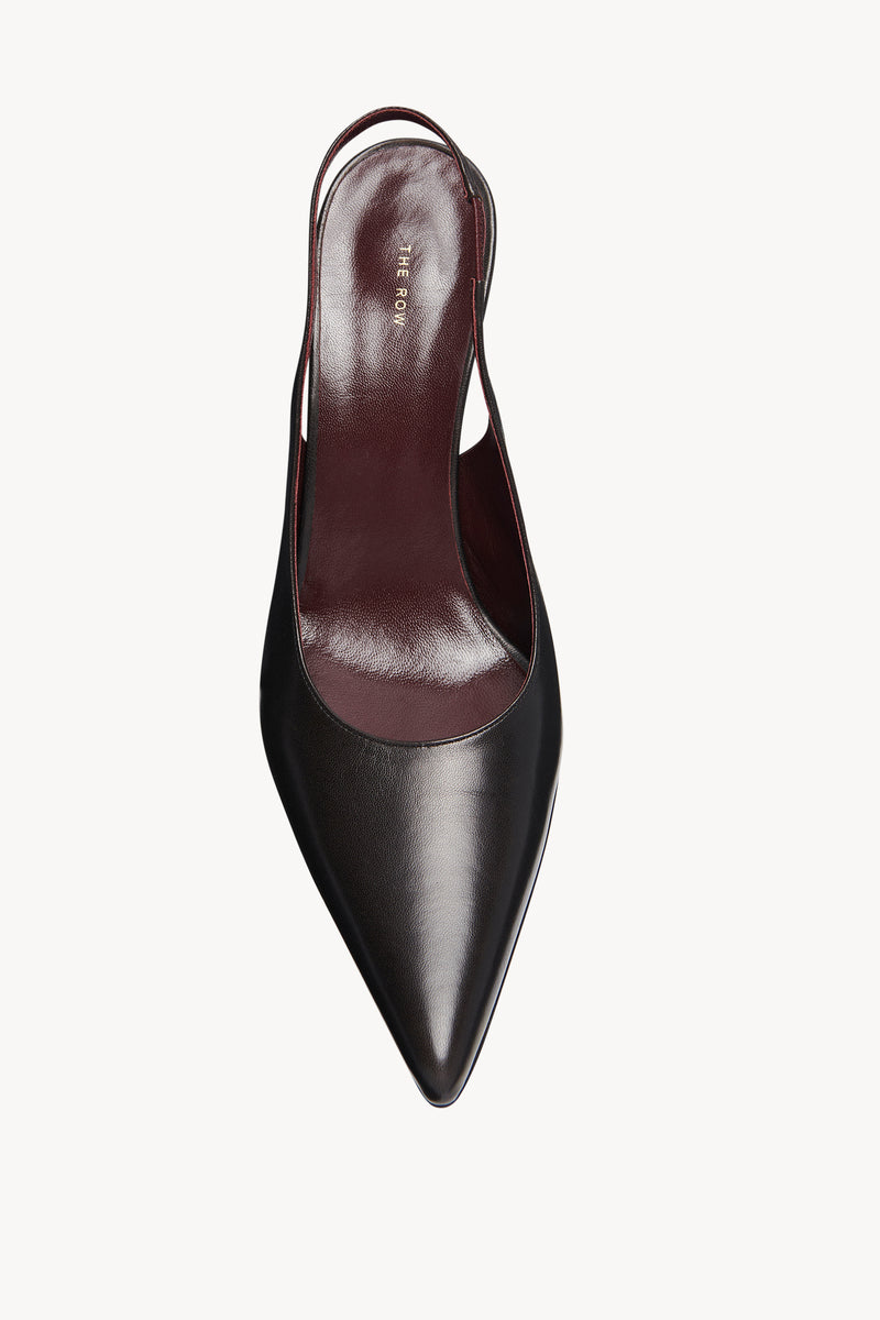 Sling Point Heel in Leather