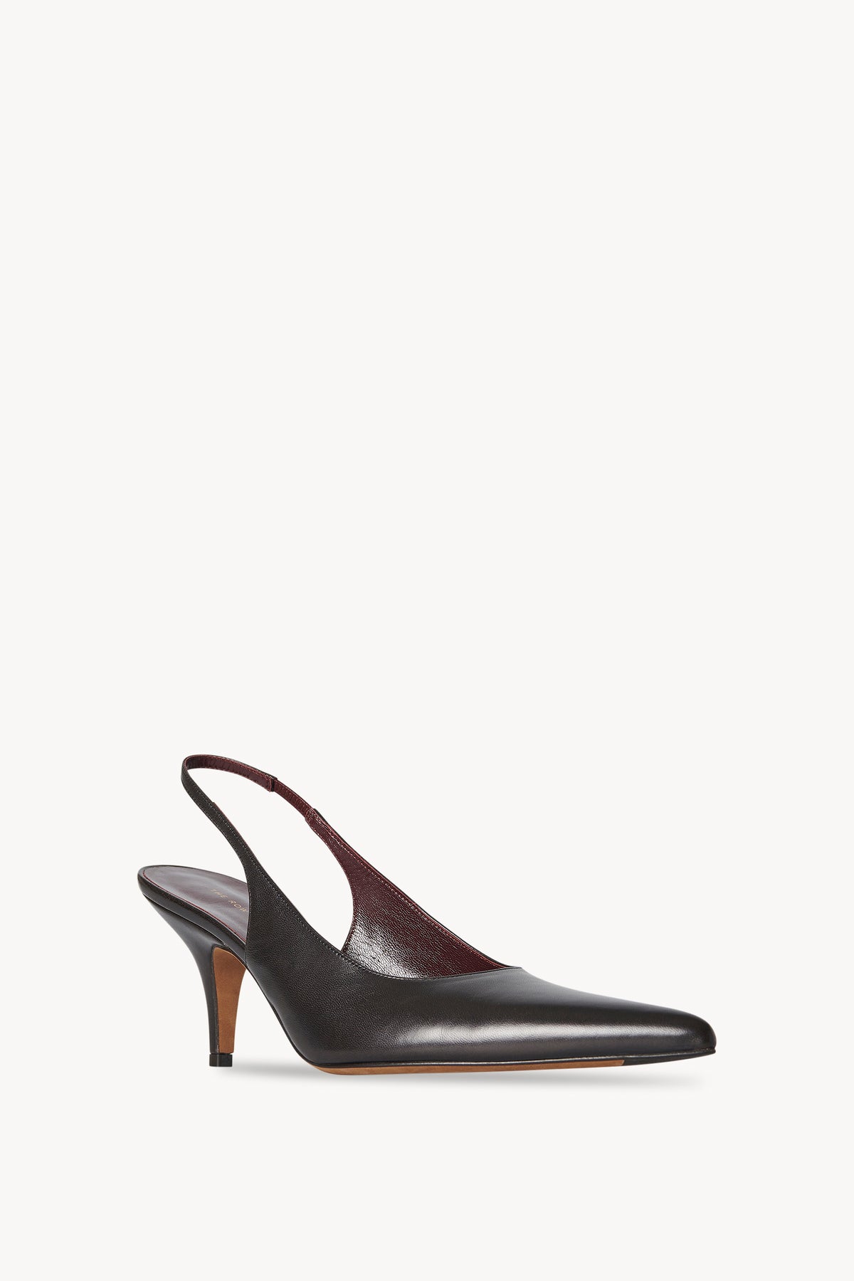 Sling Point Heel in Leather