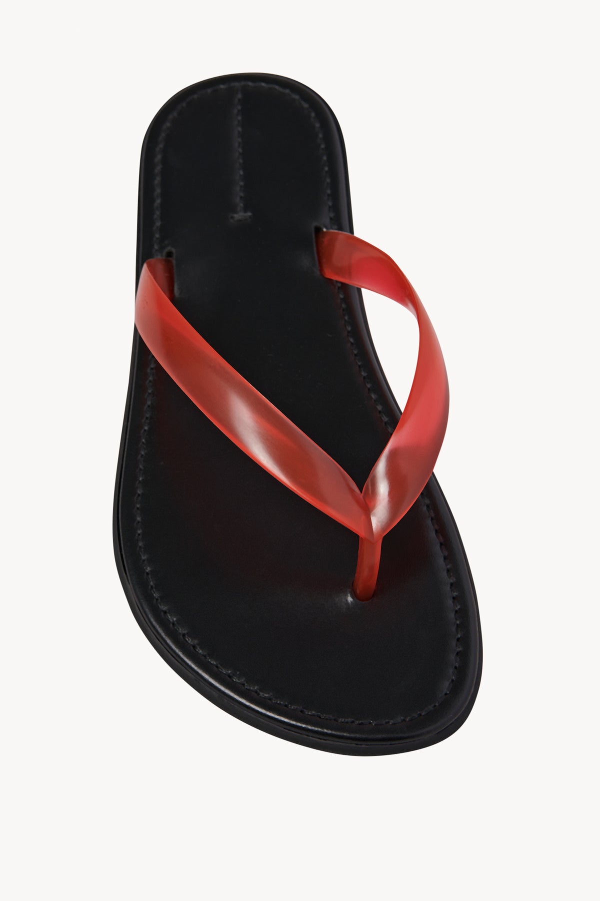 Beach Flip Flop Red in Rubber – The Row