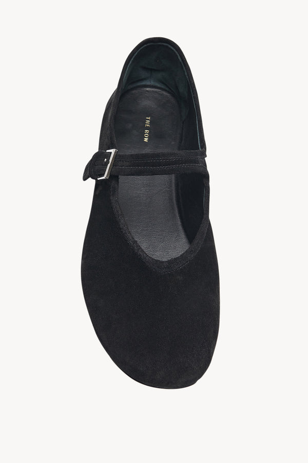 Square Ballet Flat ブラック in Pony – The Row Square Ballet Flat ブラック in Pony – The Row