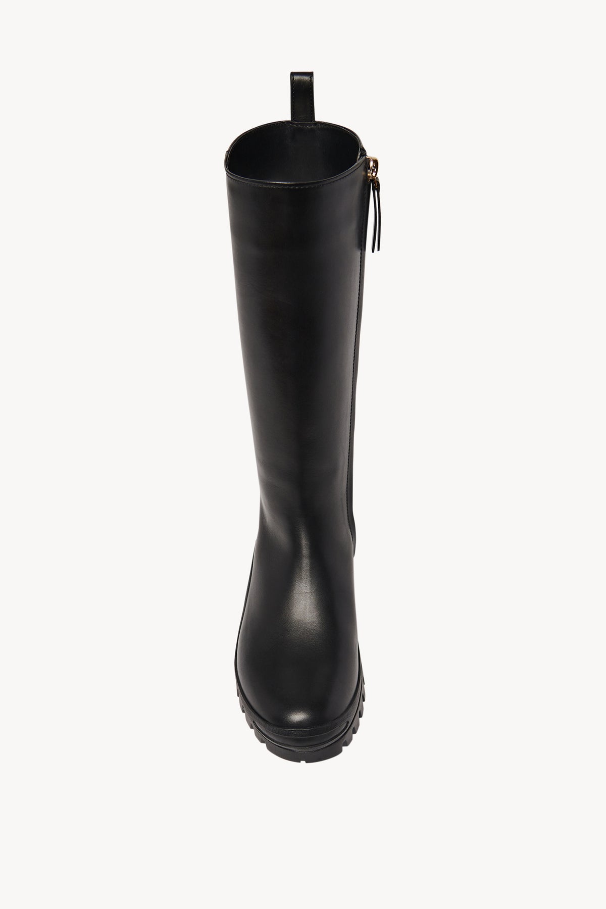 Greta Moto Boot Black in Leather – The Row