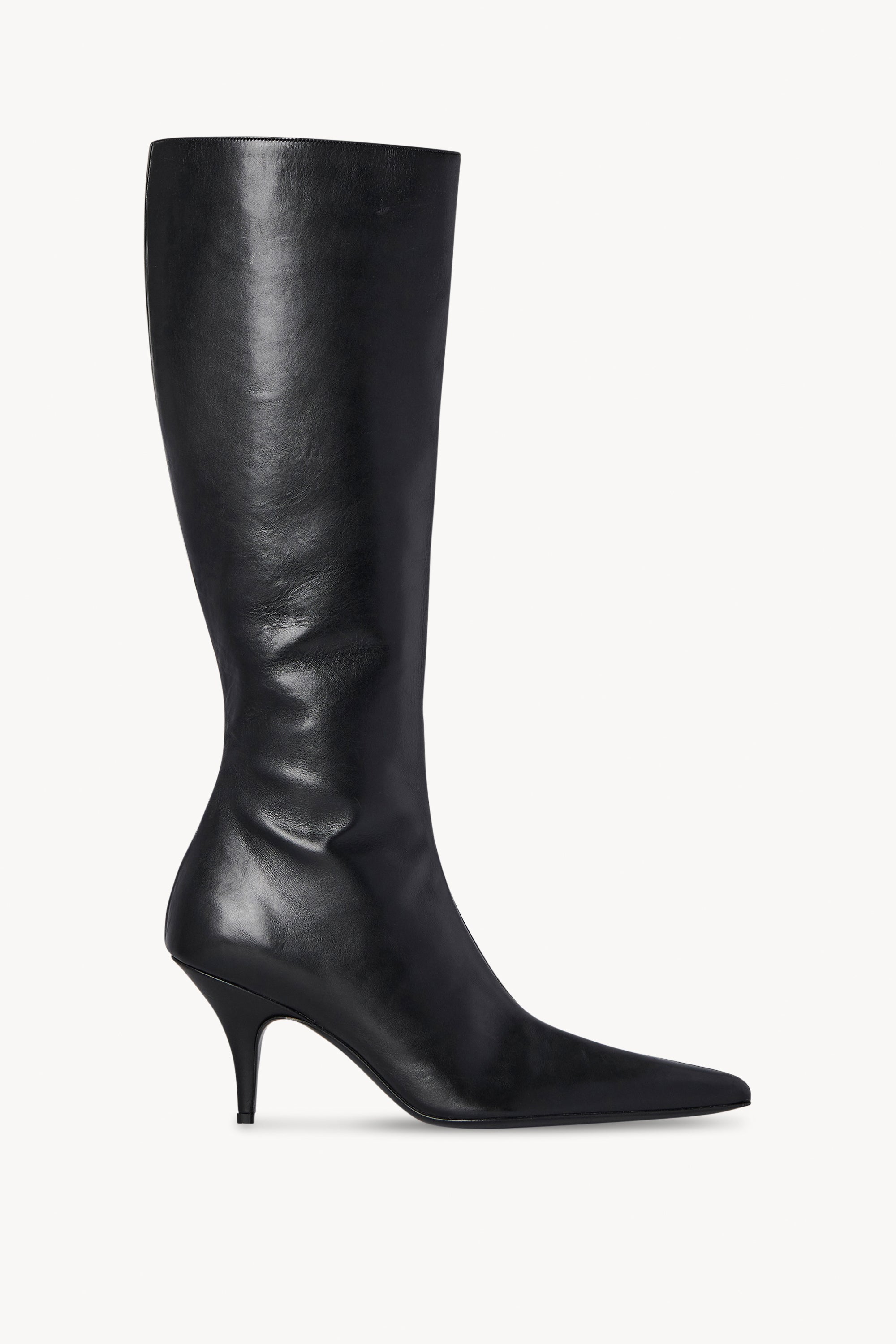 Sling Boot Black in Leather – The Row
