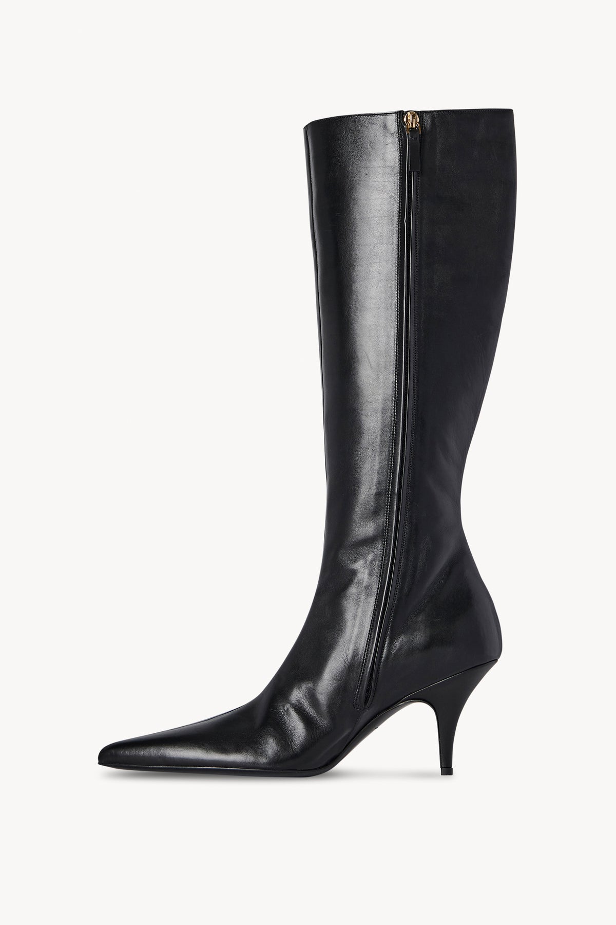 Sling Boot Black in Leather – The Row