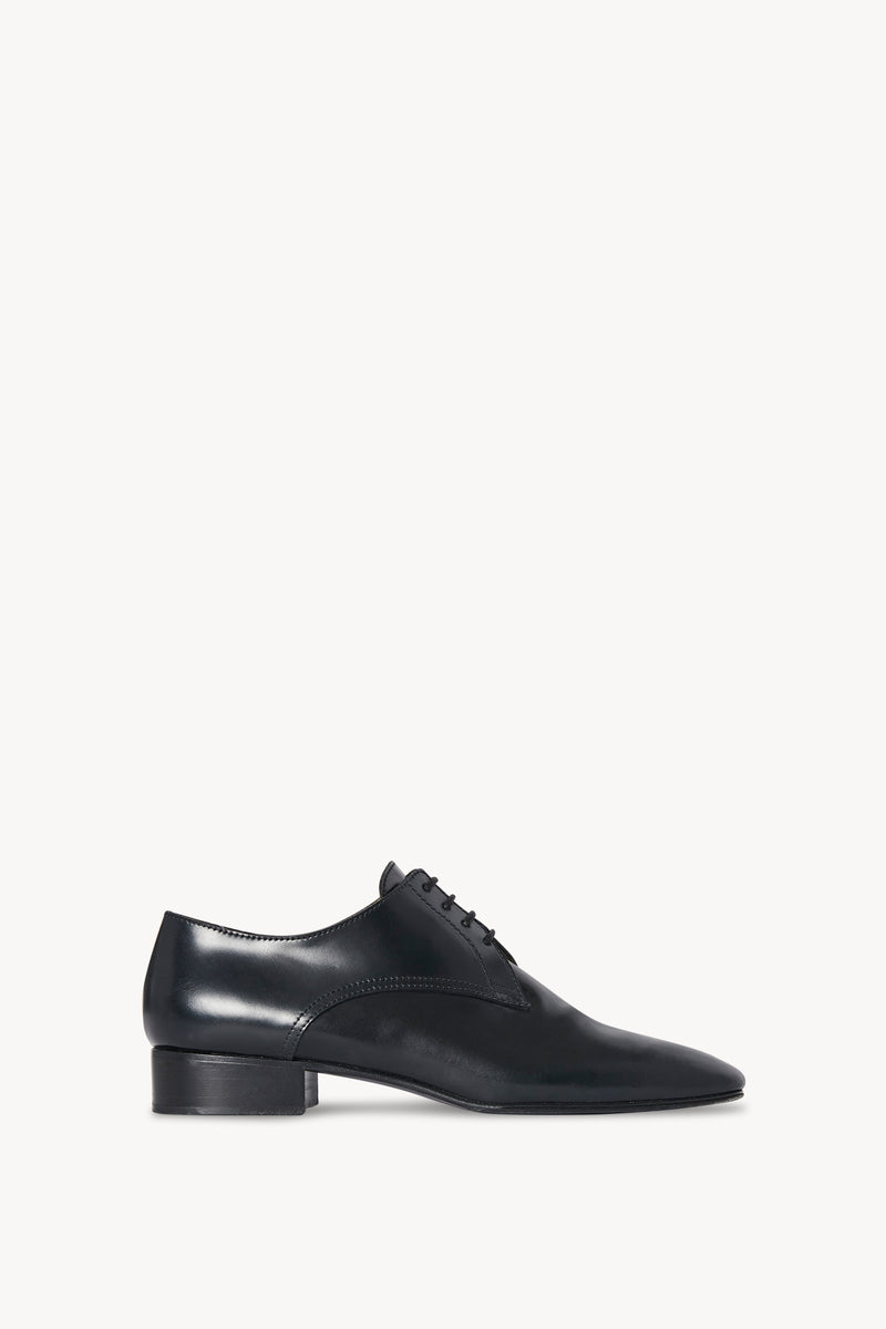 Kay Oxford Black in Leather – The Row