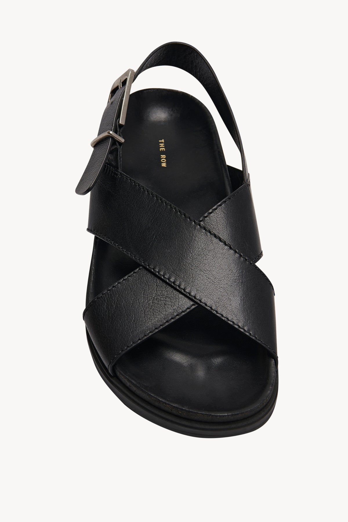 Buckle Sandal in Leather