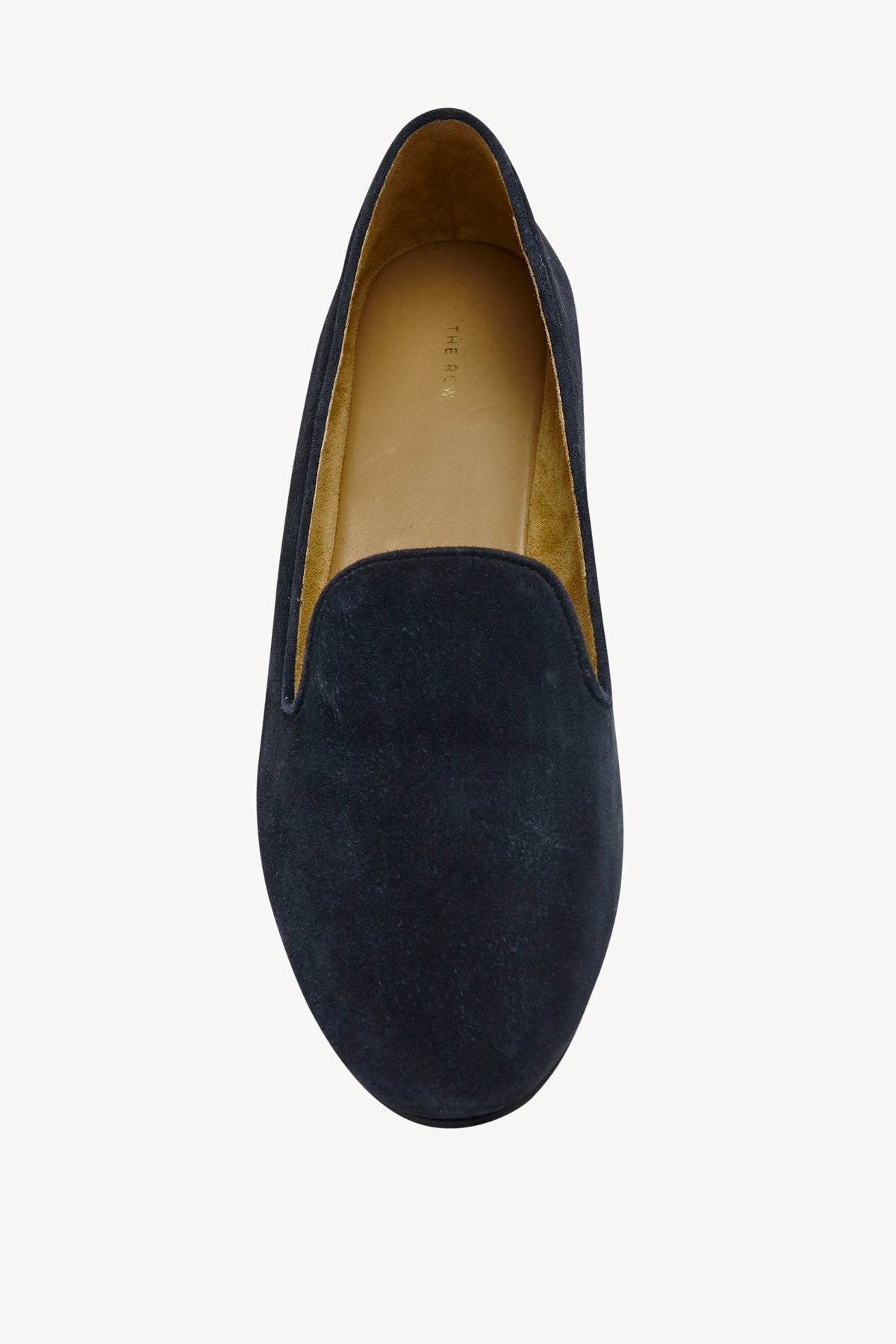Tippi Loafer Blue in Suede – The Row
