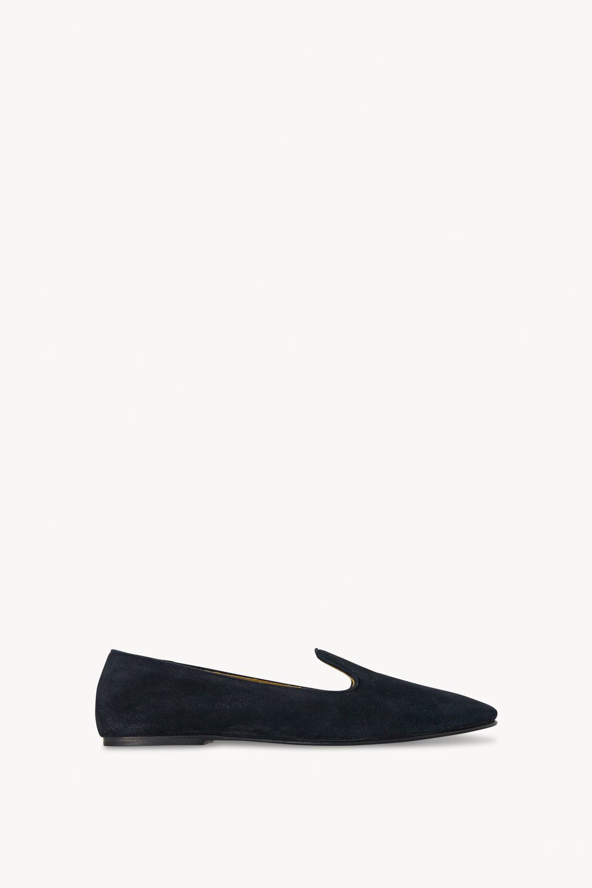 Tippi Loafer Blue in Suede – The Row