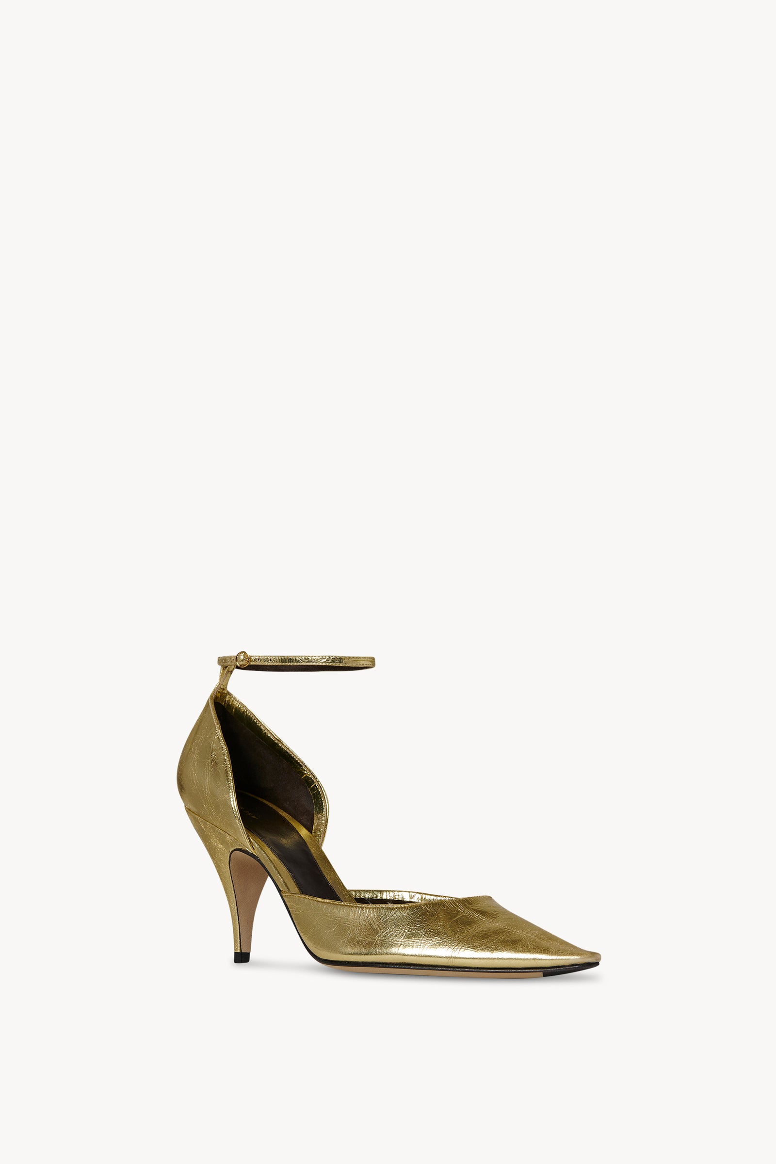 【関税込み】The Row ブラック Liisa D'Orsay ヒール Black Liisa D'Orsay Pump Heels by The Row on Sale