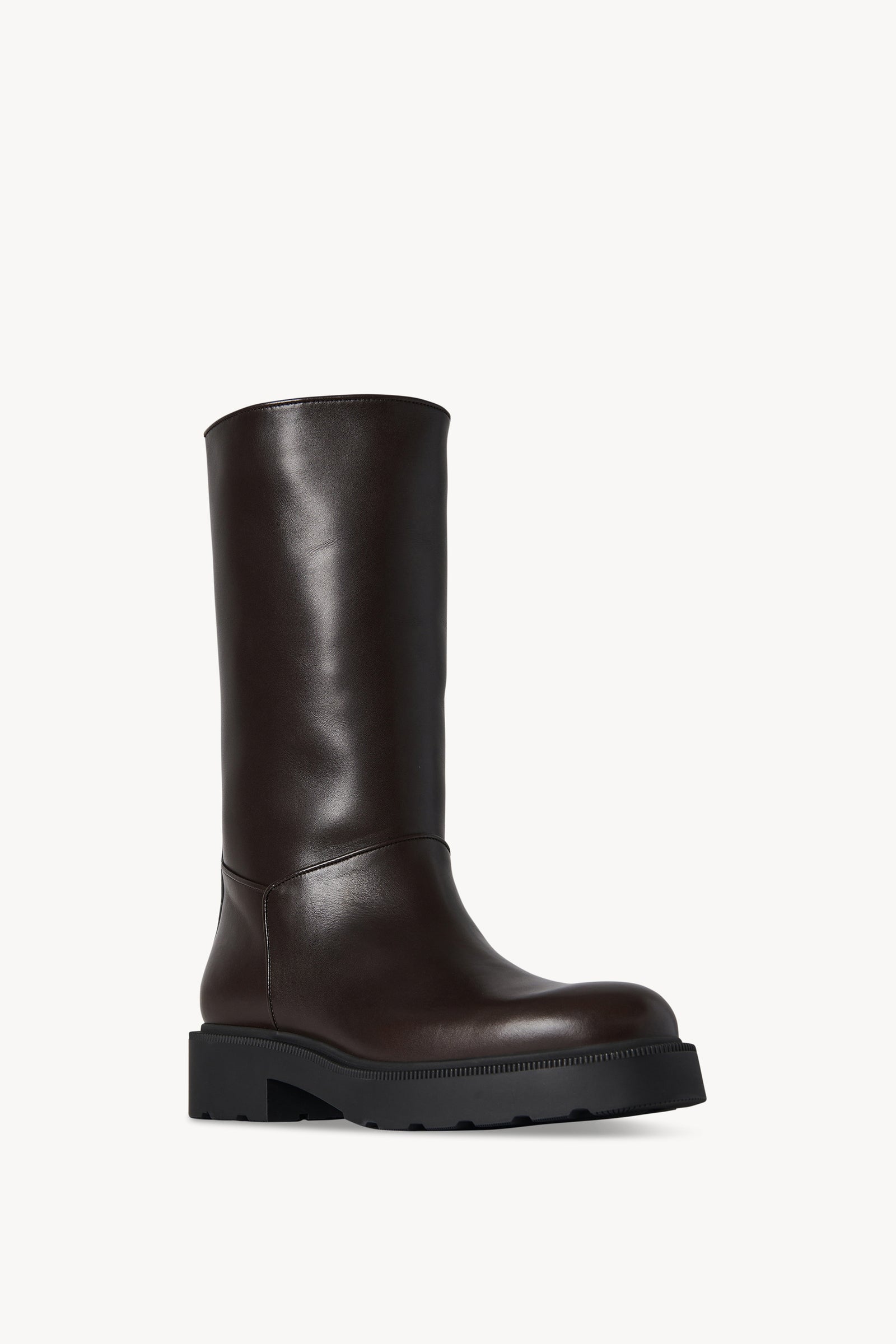 Nobilis TR Knee Boot Brown in Leather – The Row