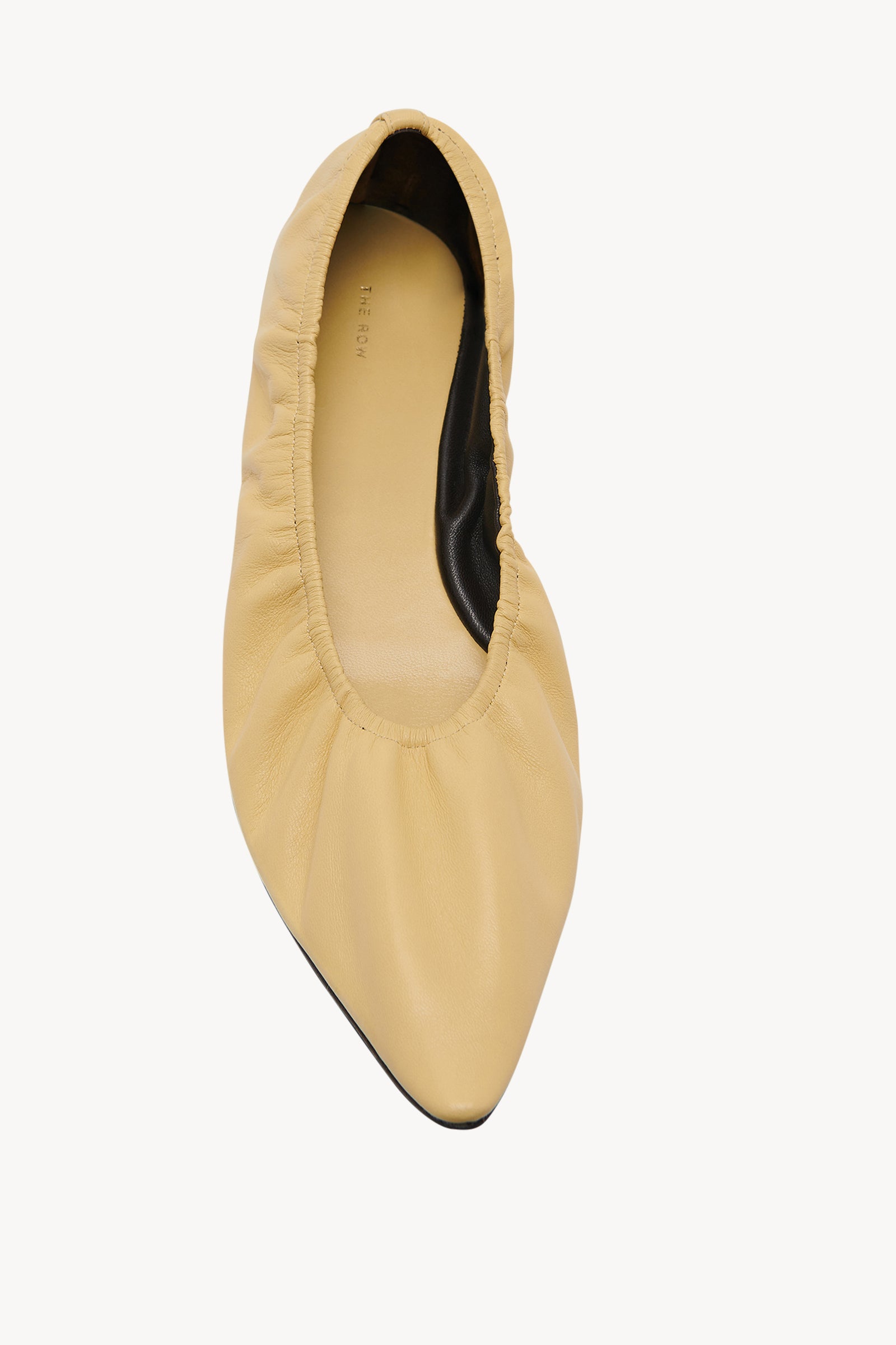 【関税込み】The Row イエロー Liisa フラットシューズ Liisa Flat Shoe Yellow in Leather – The Row