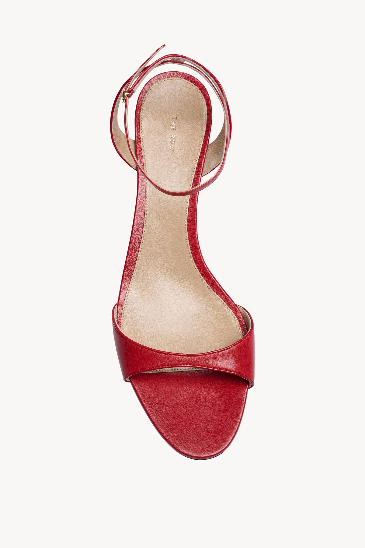 Vika Ankle Strap Kitten Heel in Leather