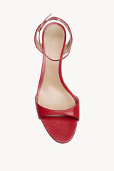 Vika Ankle Strap Kitten Heel in Leather