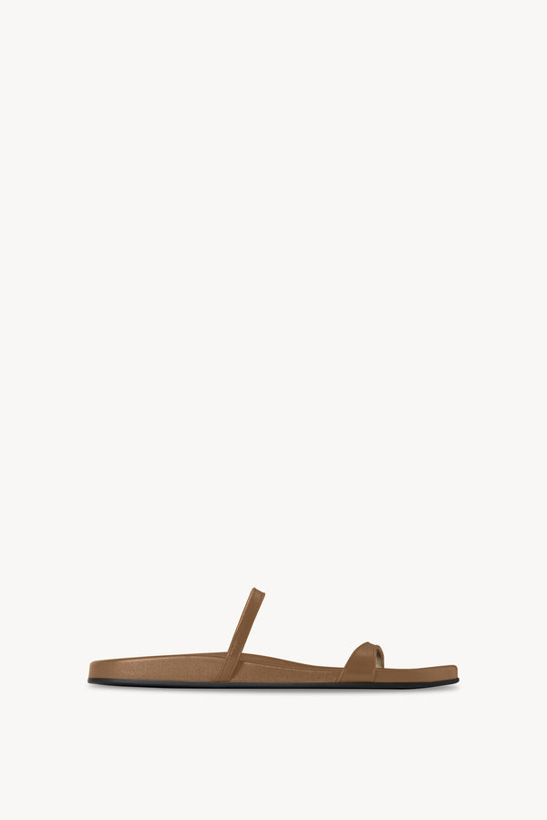 Hugh Thin Strap Slide in Leather