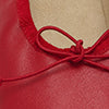 Round Ballet Flat in Leather