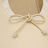 Round Ballet Flat in Leather