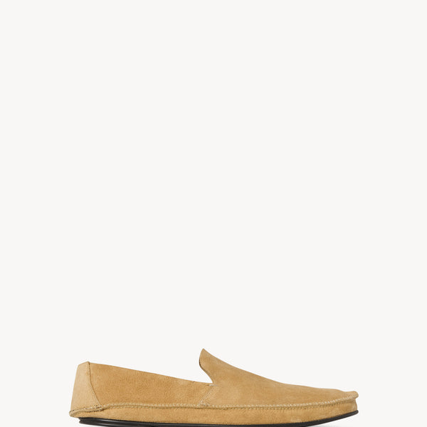 Tyler Loafer Yellow in Suede – The Row