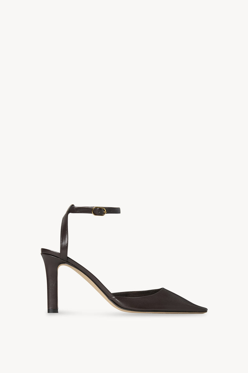 Carla Ankle Strap 80 Décolleté in pelle