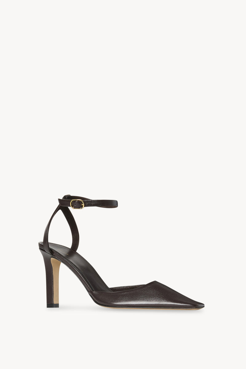 Carla Ankle Strap 80 Décolleté in pelle