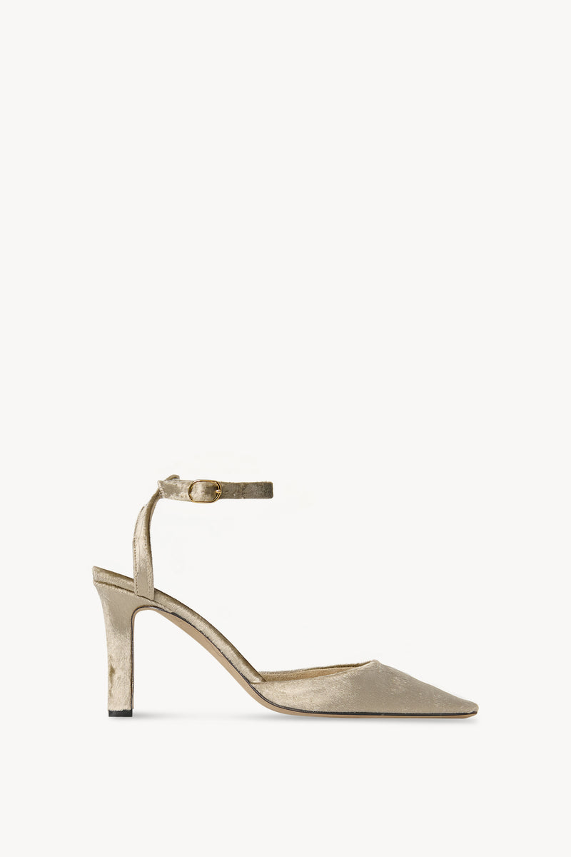 Carla Ankle Strap 80 Décolleté in Velluto