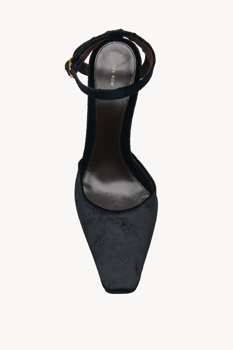 Carla Ankle Strap 45 Décolleté in Velluto