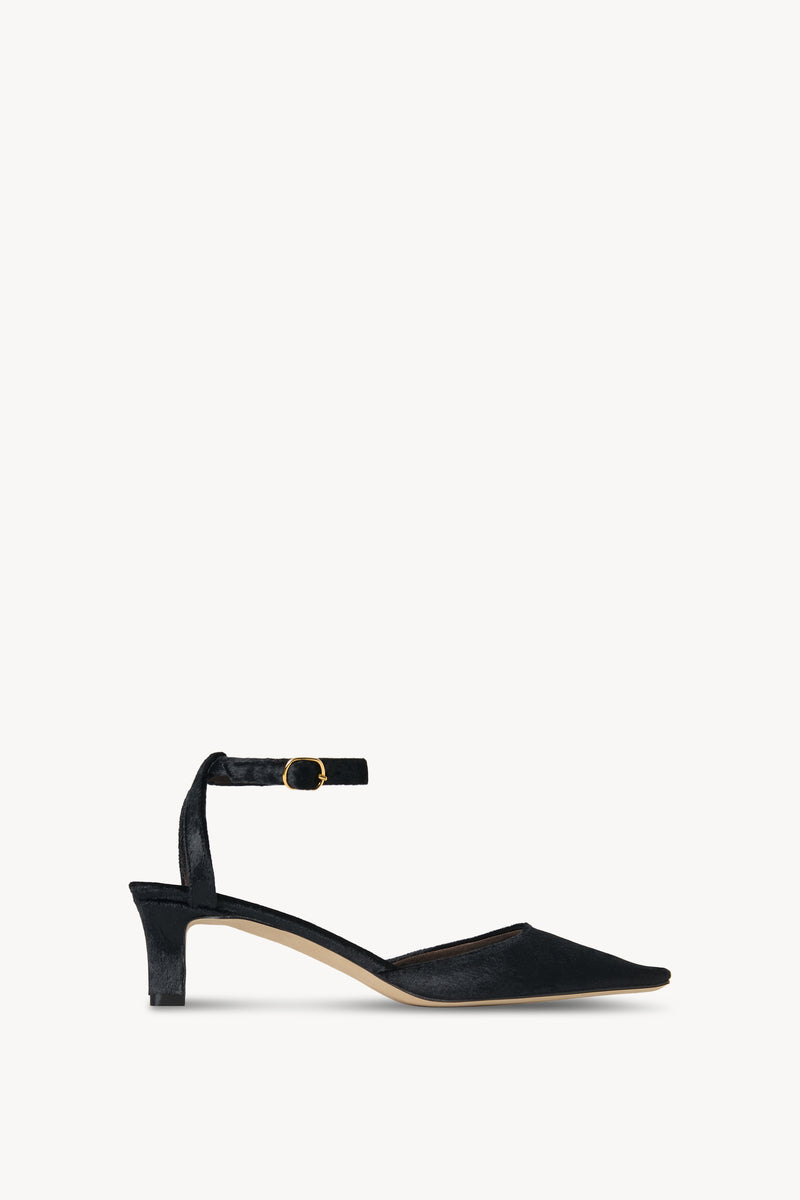 Carla Ankle Strap 45 Décolleté in Velluto