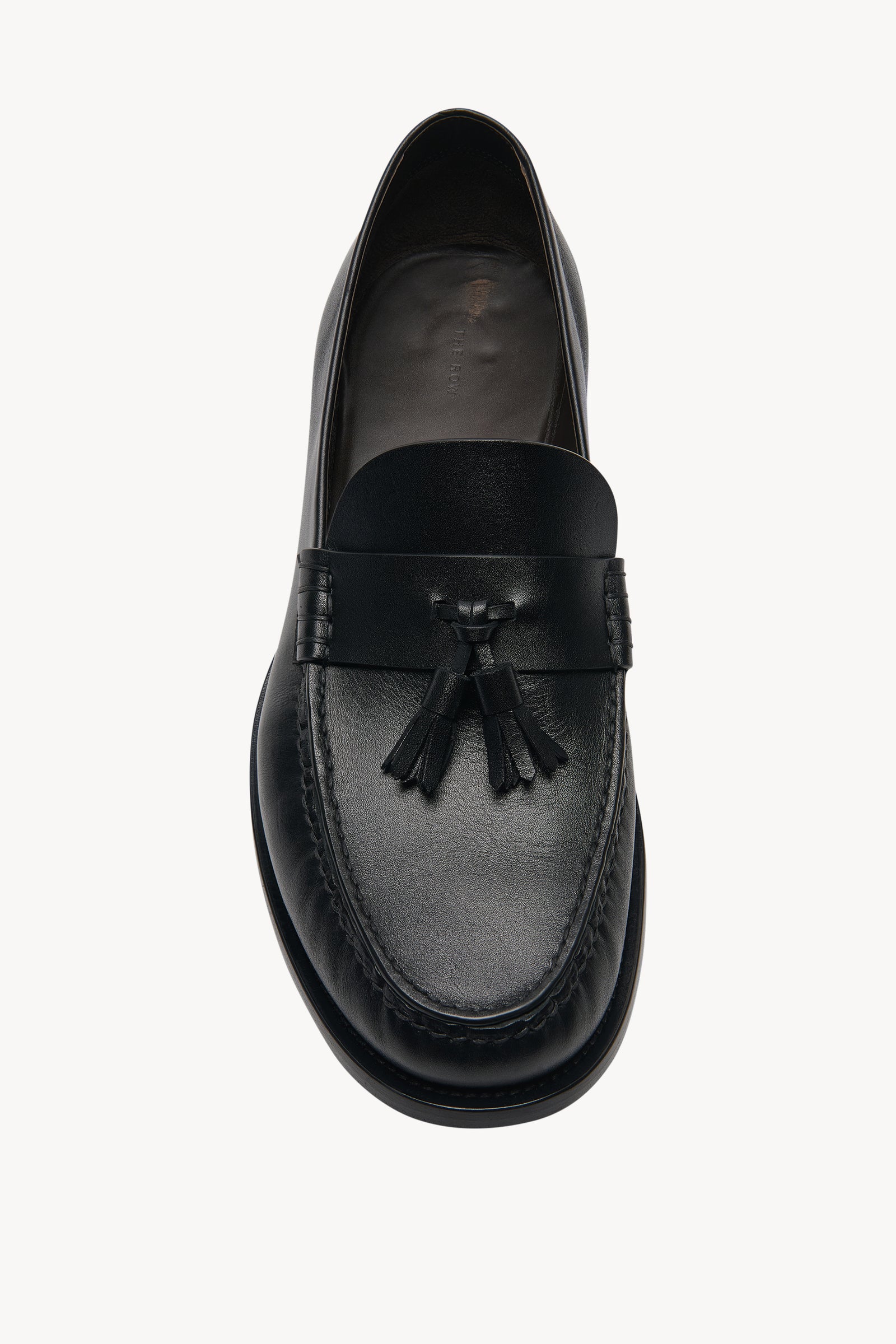 Novus Tassel Loafer Black in Leather – The Row