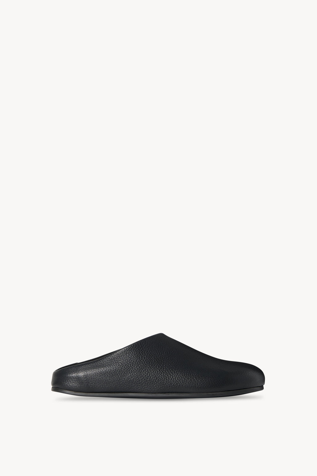 Hudson Slide Black in Leather – The Row