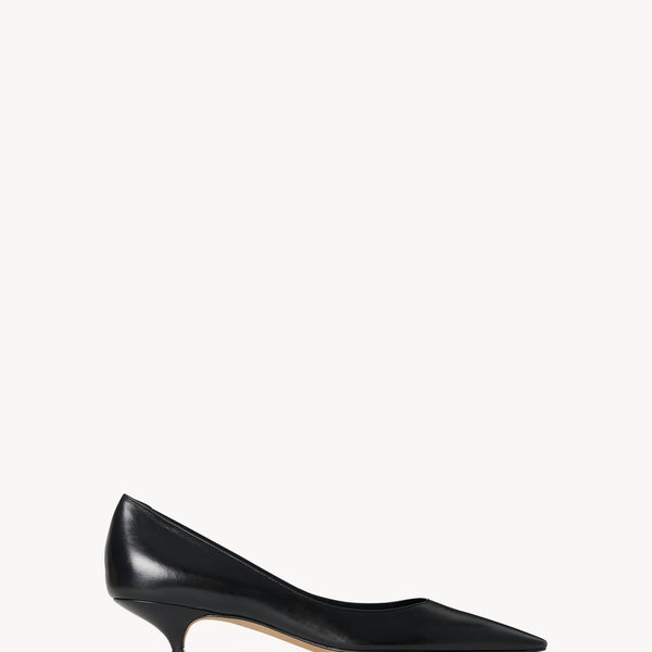 パンプス The Row Nero Liisa Kitten Heel Liisa Kitten Two Heel Black in Leather – The Row