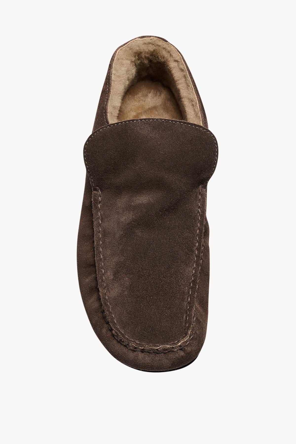 Leo スエード＆ムートンローファー