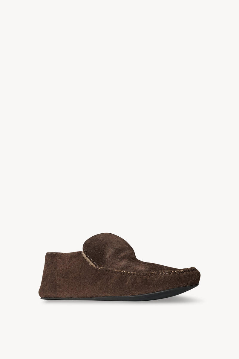 Leo Loafer in Suede and Shearling