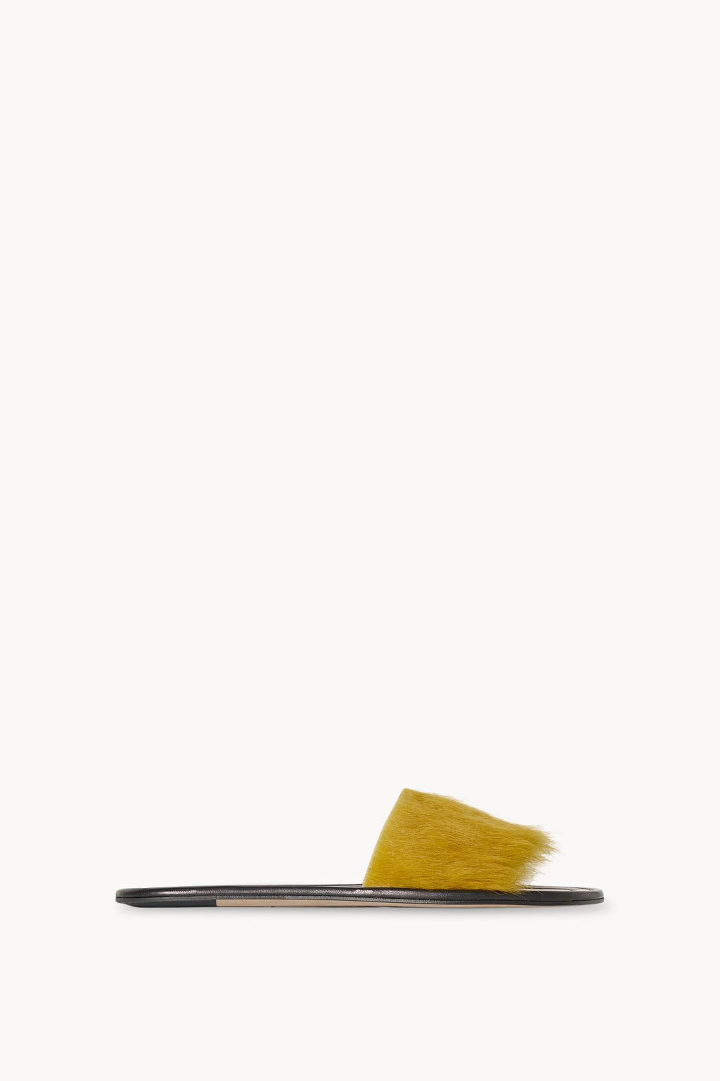 Malick Fur Slide Yellow – The Row