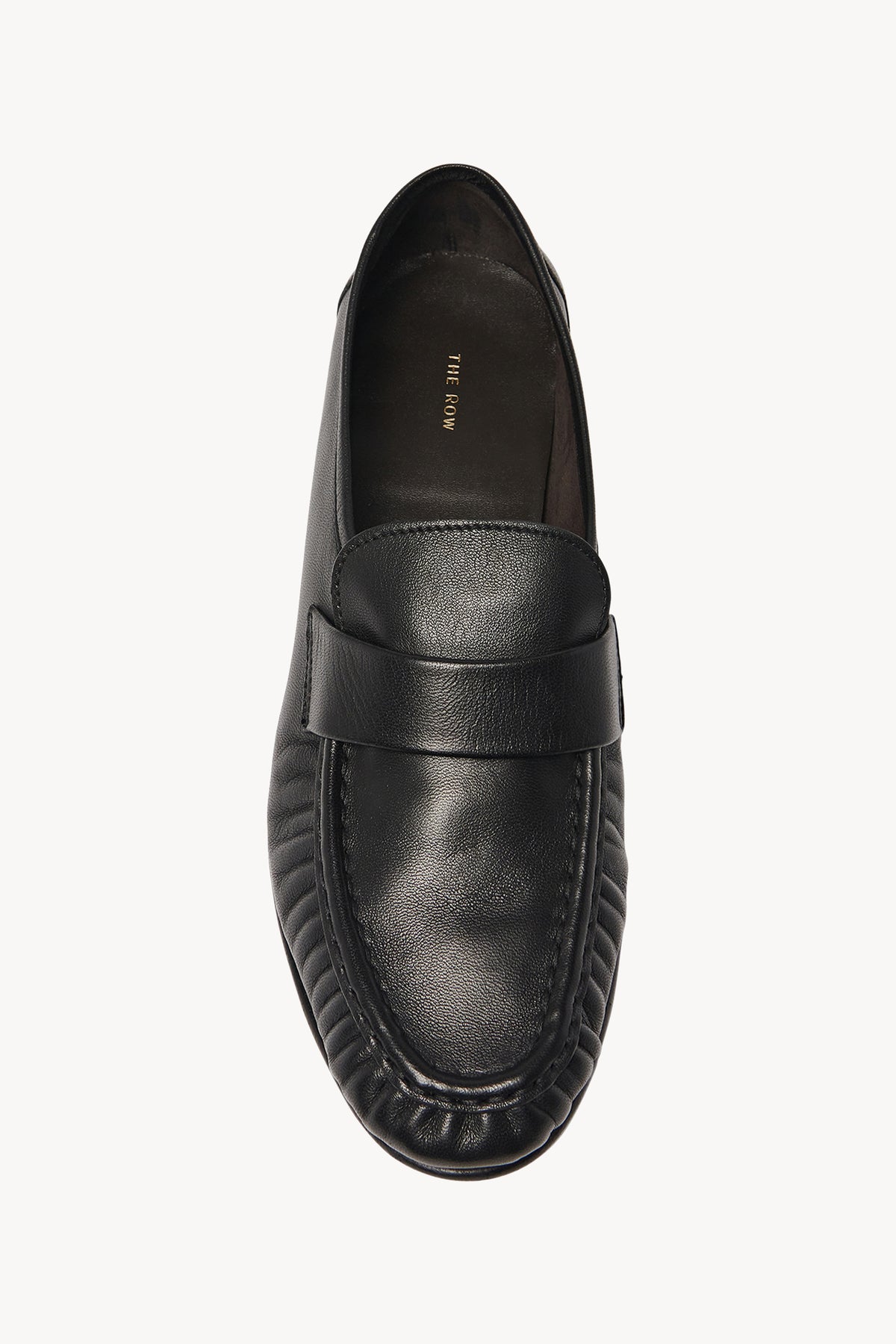 THE ROW ブラックレザー ローファー Soft Loafer レザー ブラック – The Row