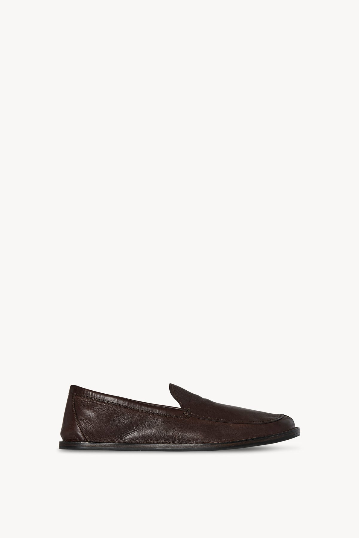 Cary V1 Loafer Brown in Leather – The Row