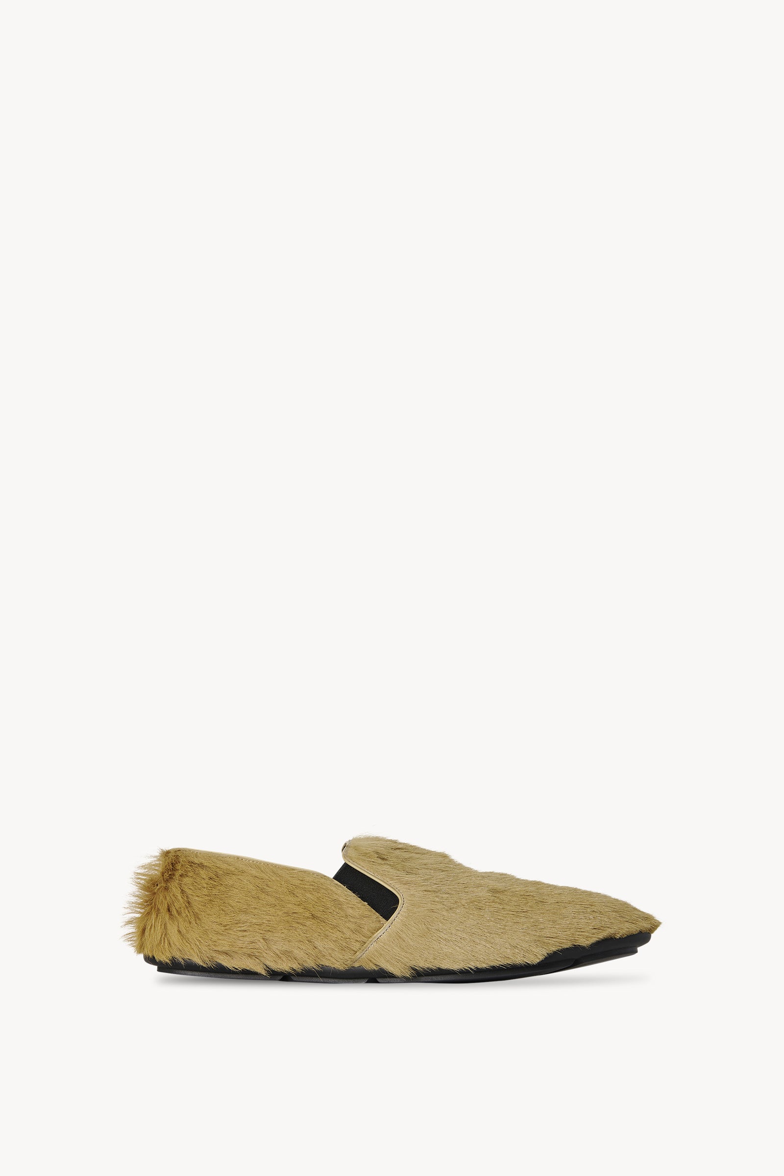 フラットシューズ [The Row] Vincit Slip On Shoe in Leather Vincit Slip On Shoe Yellow in Leather – The Row