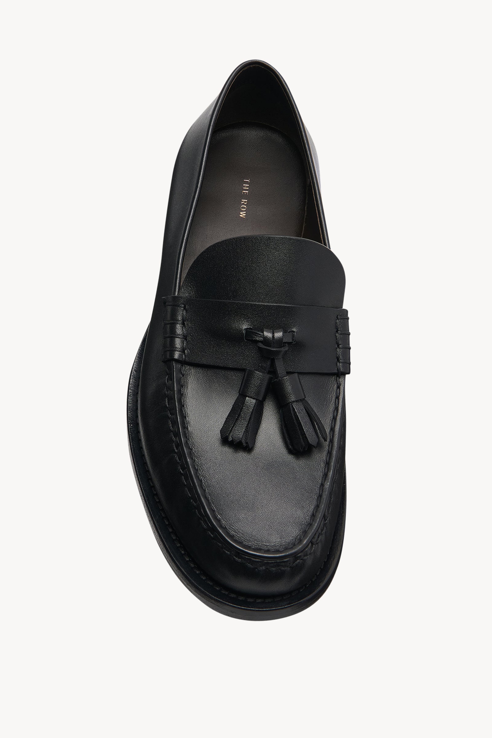 The Row Lucca ローファー ブラック洗練されたエレガントな一足 素敵☆THE ROW ザロウ Lucca leather moccasins モカシン レザー