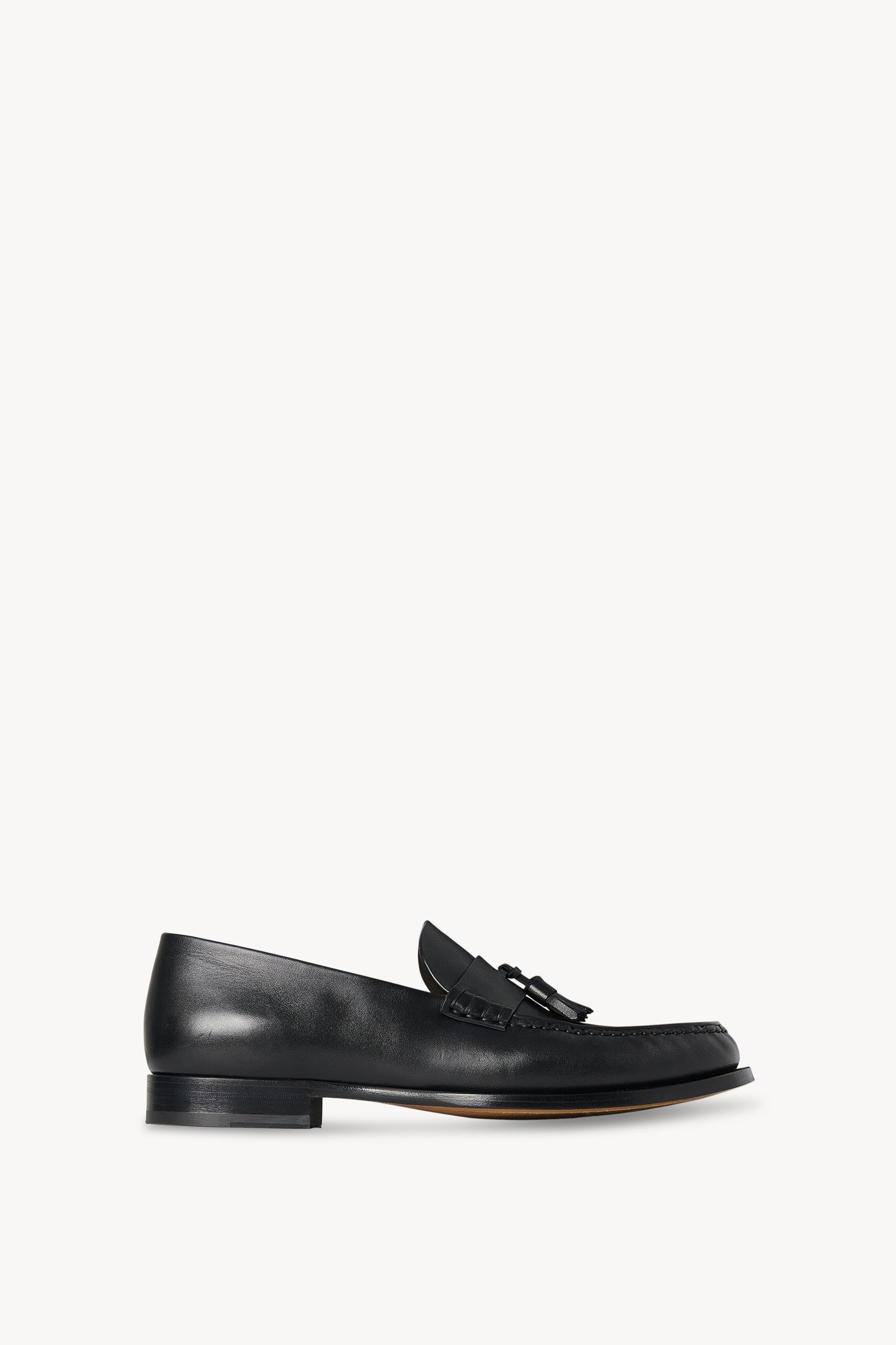 Novus Tassel Loafer Black in Leather – The Row