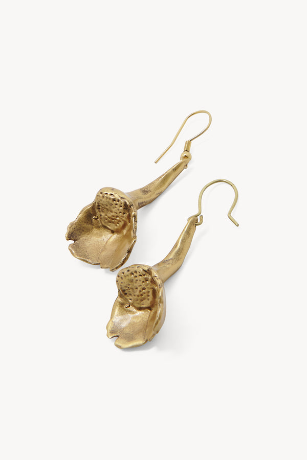 Flower Earring in Brass