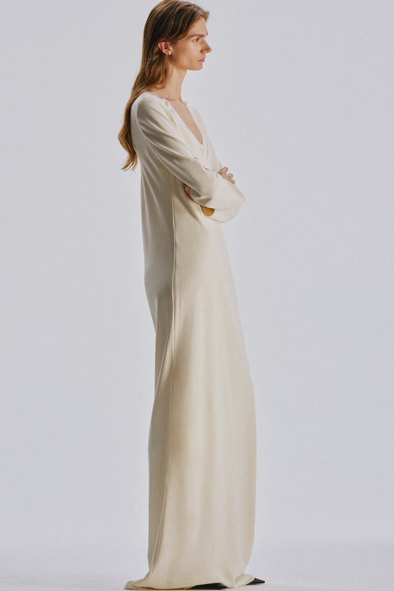 the row dress Black Viscose & Silk sleeveless Maxi Dress, NWT! Size 4 somehow both fluid and structured in its form this detail is no mistake THE ROW | Eveline Silk