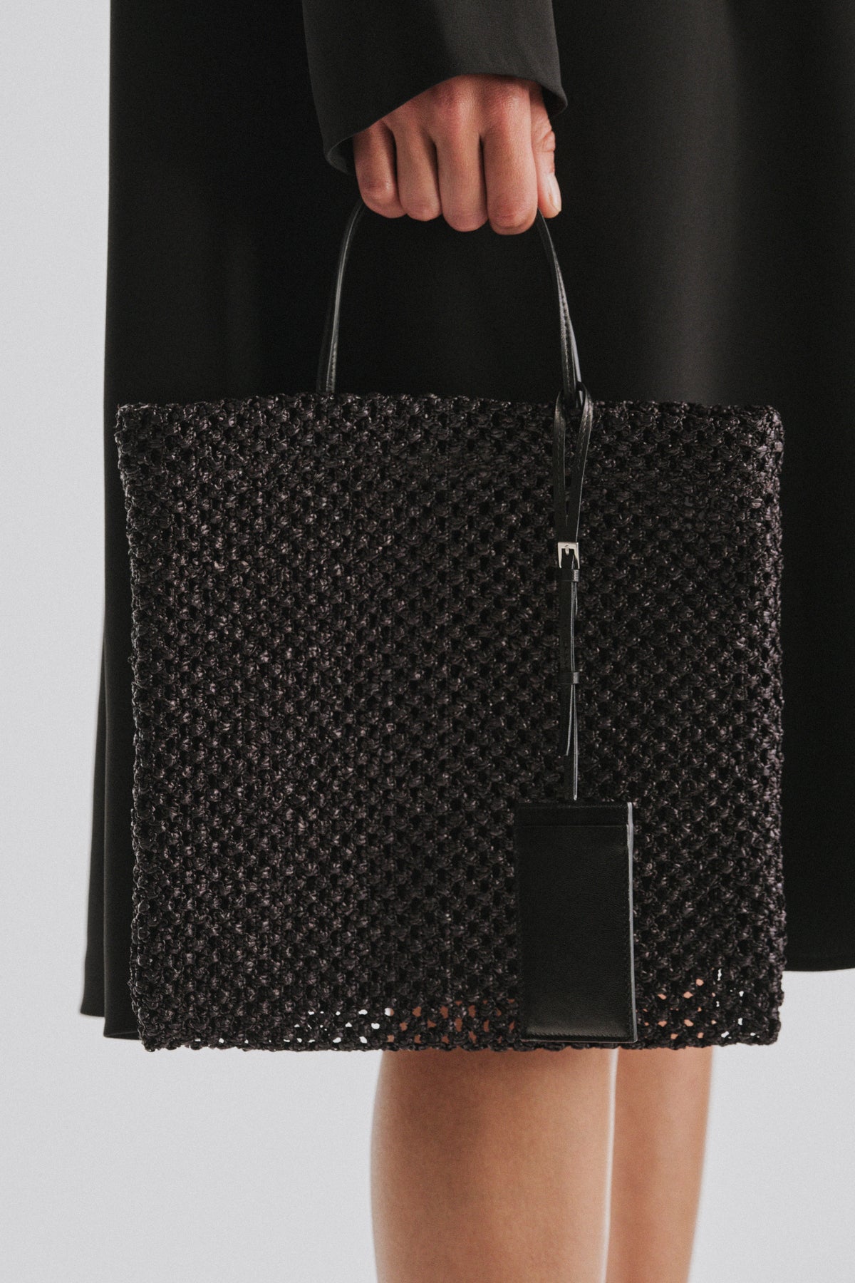 Mini Barn Borsa Tote in Rafia  