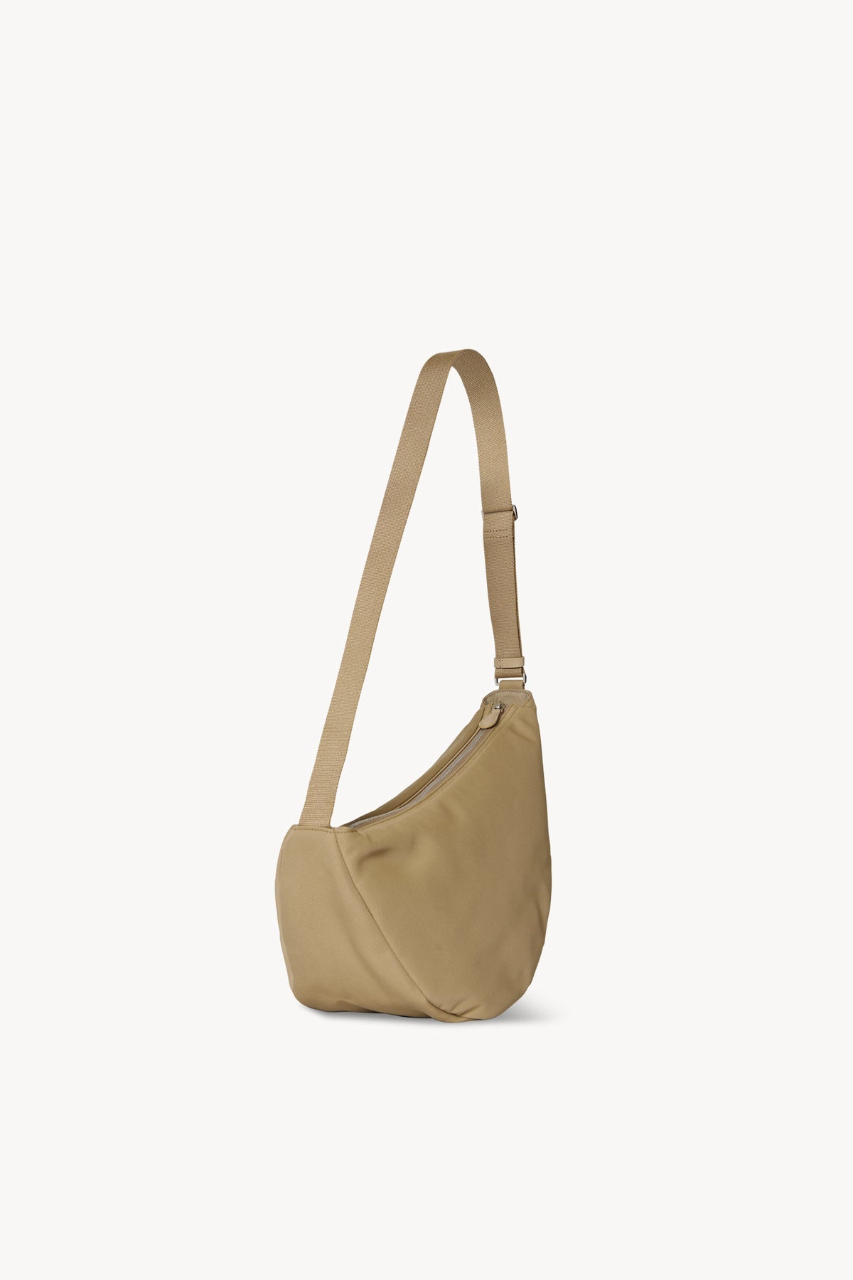 Beige Slouchy Banana small nylon cross-body bag, The Row