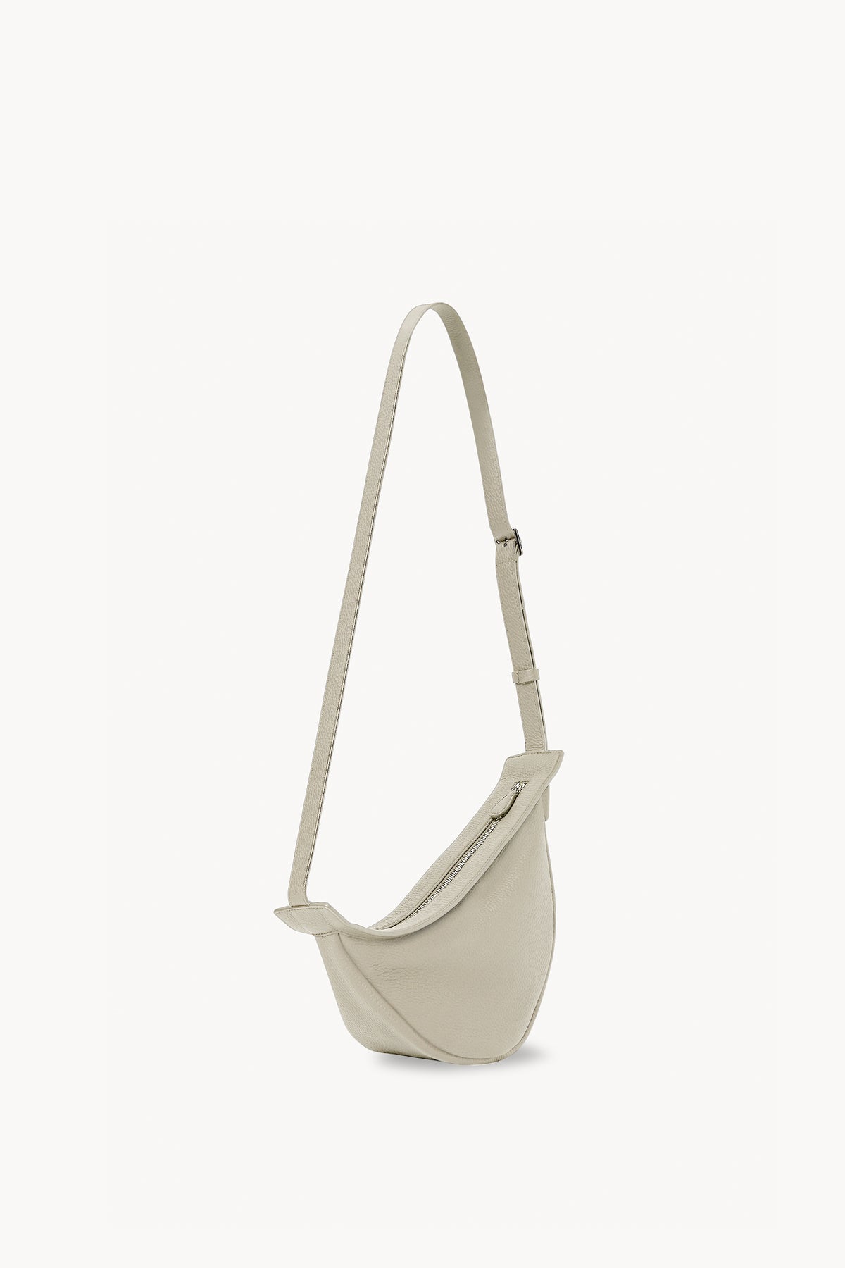 Small Slouchy Banana Bag White in Leather – The Row