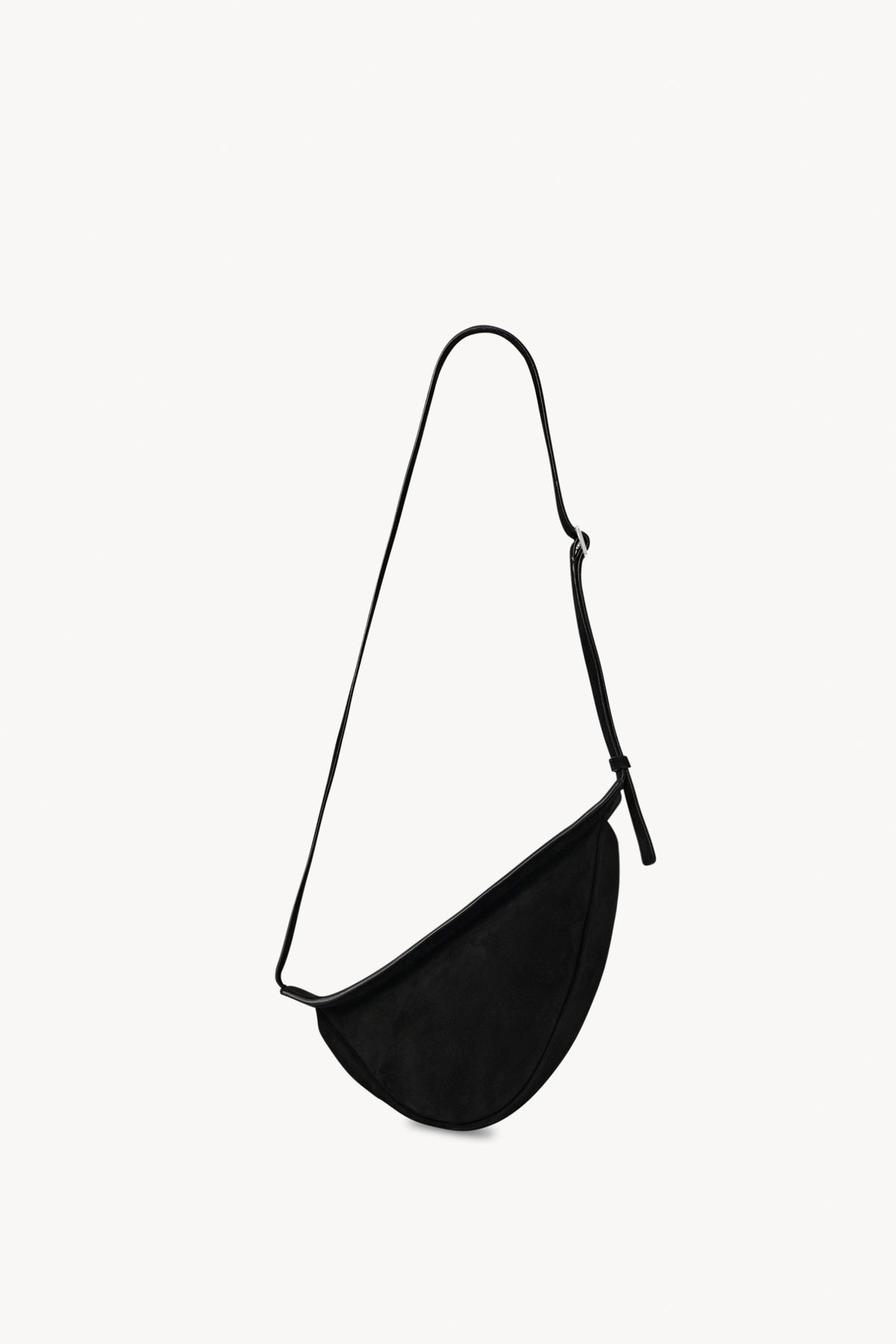 The Row Slouchy Banana Leather Cross Body Bag in Black