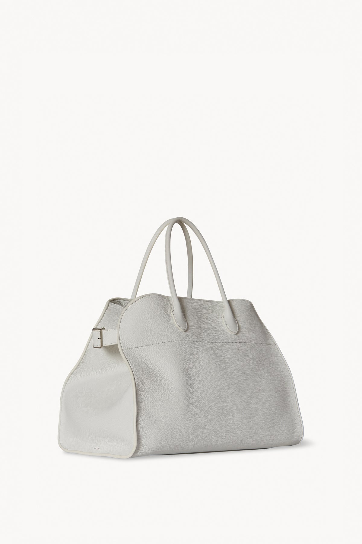 Soft Margaux 15 Large Leather Tote Bag in Beige - The Row