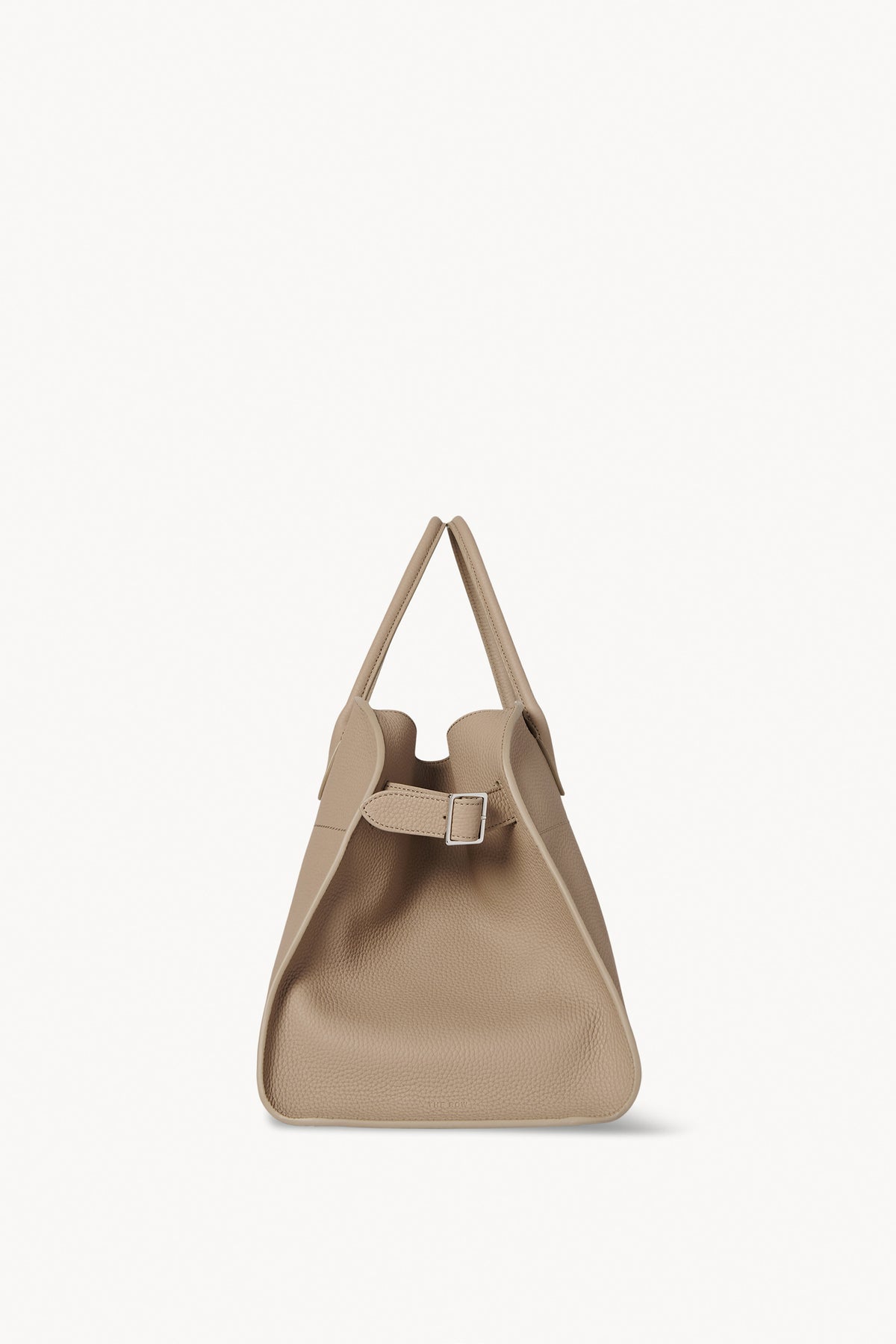 Soft Margaux 15 Large Leather Tote Bag in Beige - The Row