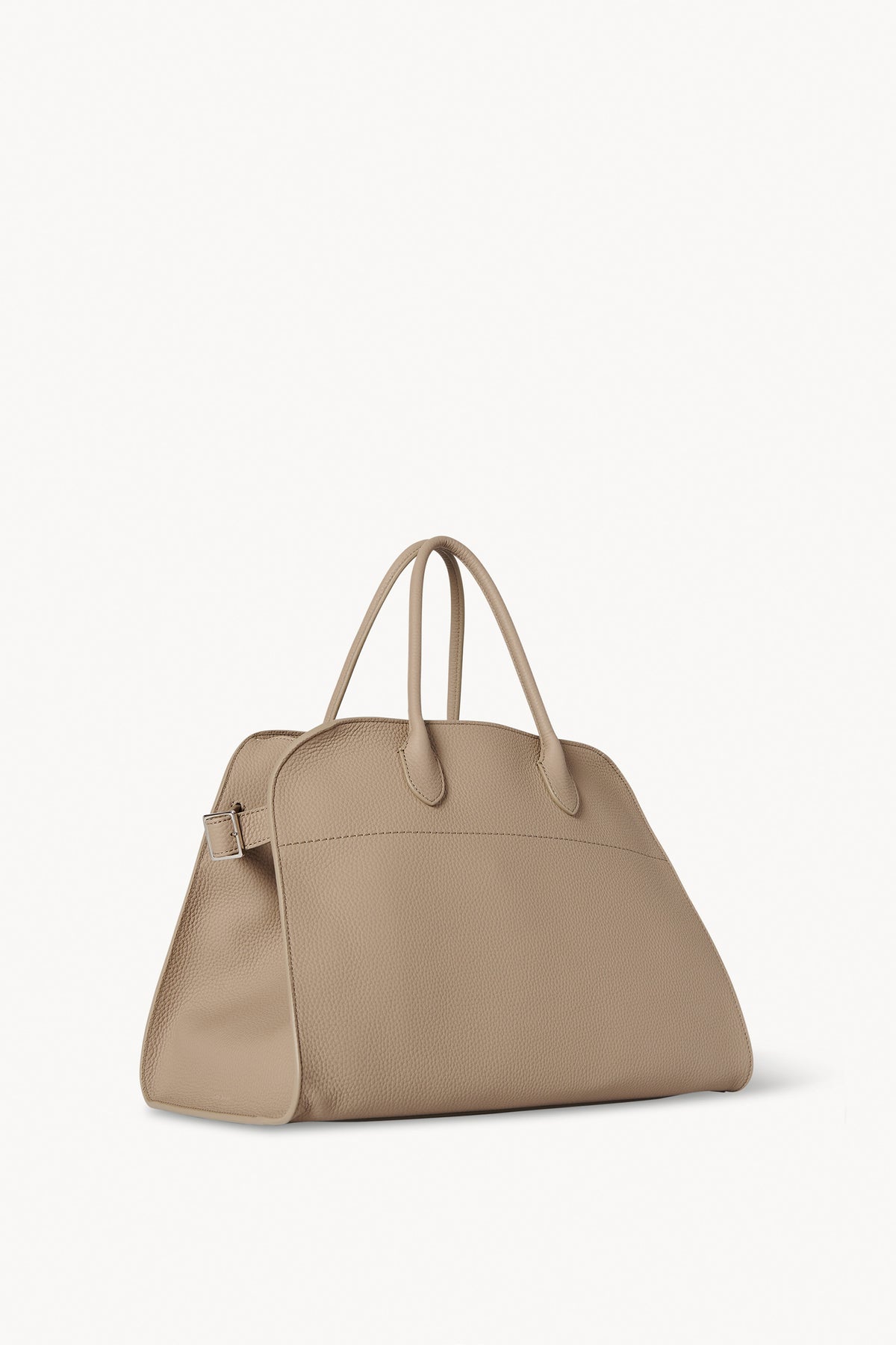 Soft Margaux 15 Large Leather Tote Bag in Beige - The Row