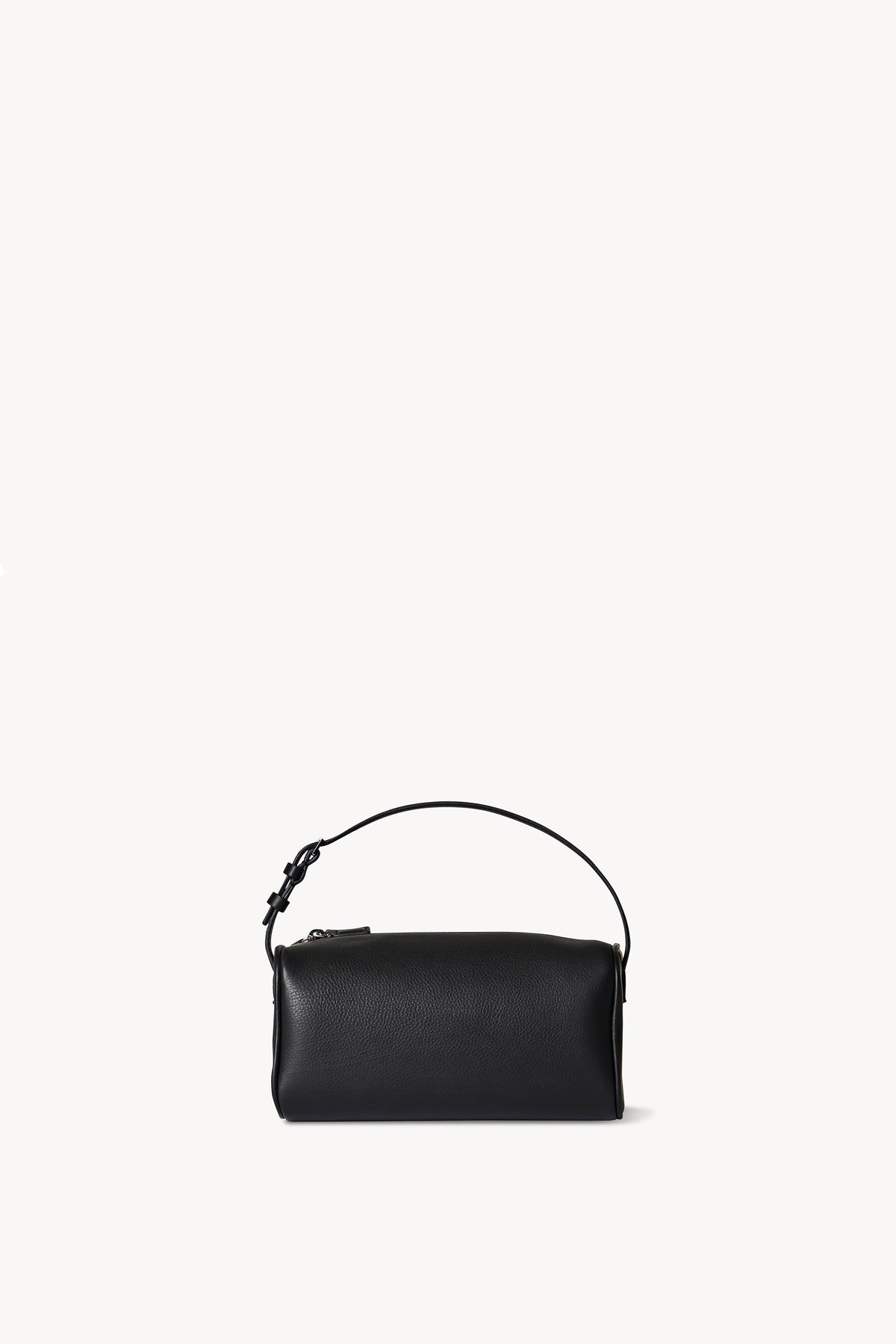 black leather handbag