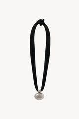 Pills Necklace in Brass and Suede