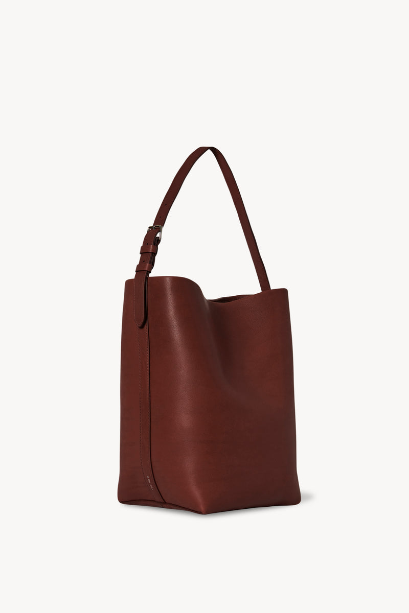 Medium N/S Shoulder Bag in Leather