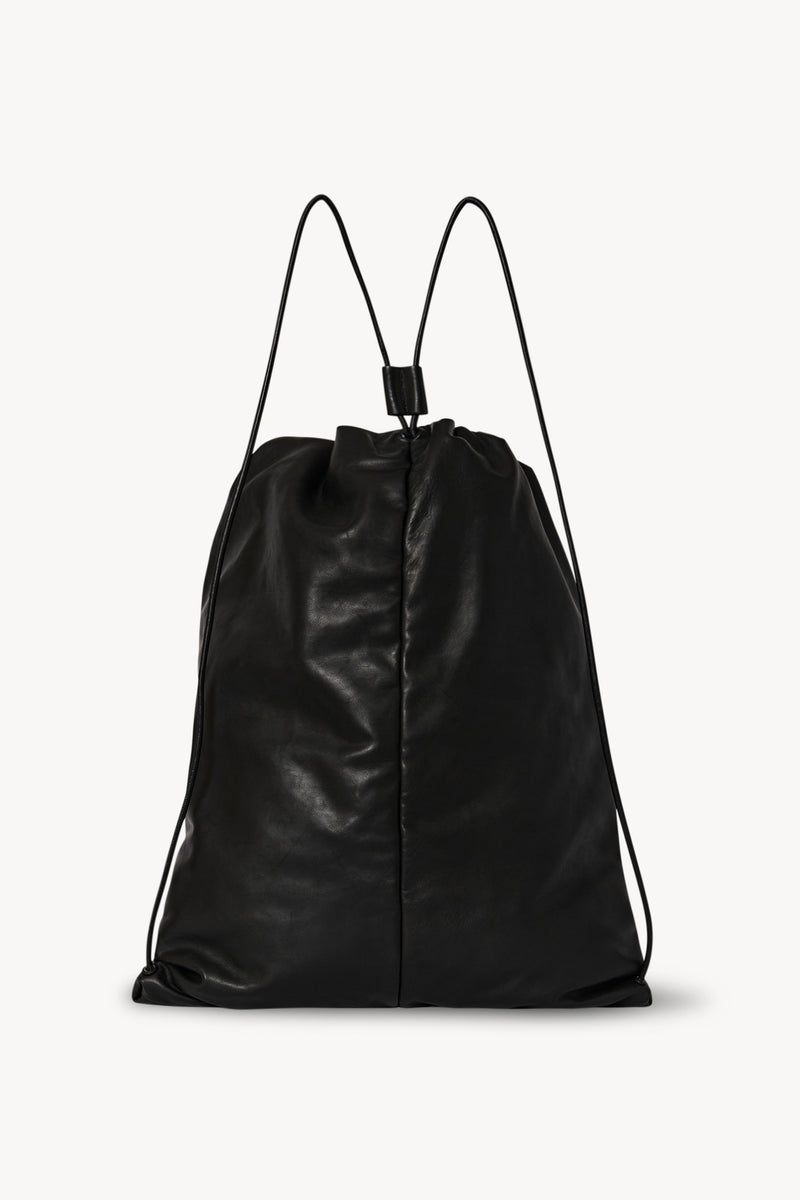 Puffy Backpack in Leather