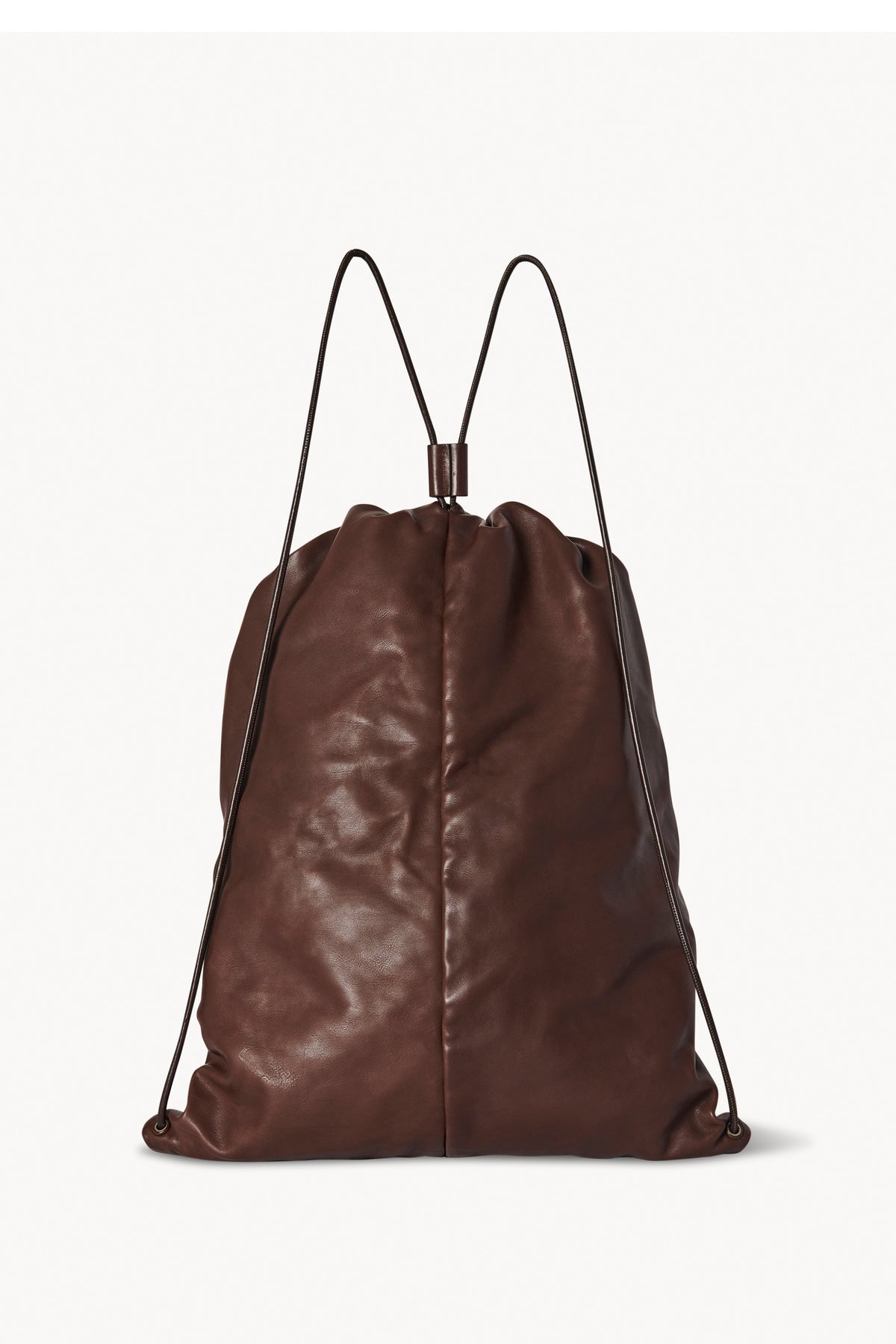 Puffy Backpack in Leather